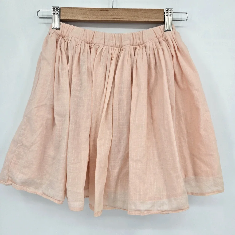 Crewcuts by J Crew Light Pink Pull On Bubble Skirt Y2K Balletcore Girls Size 6/7